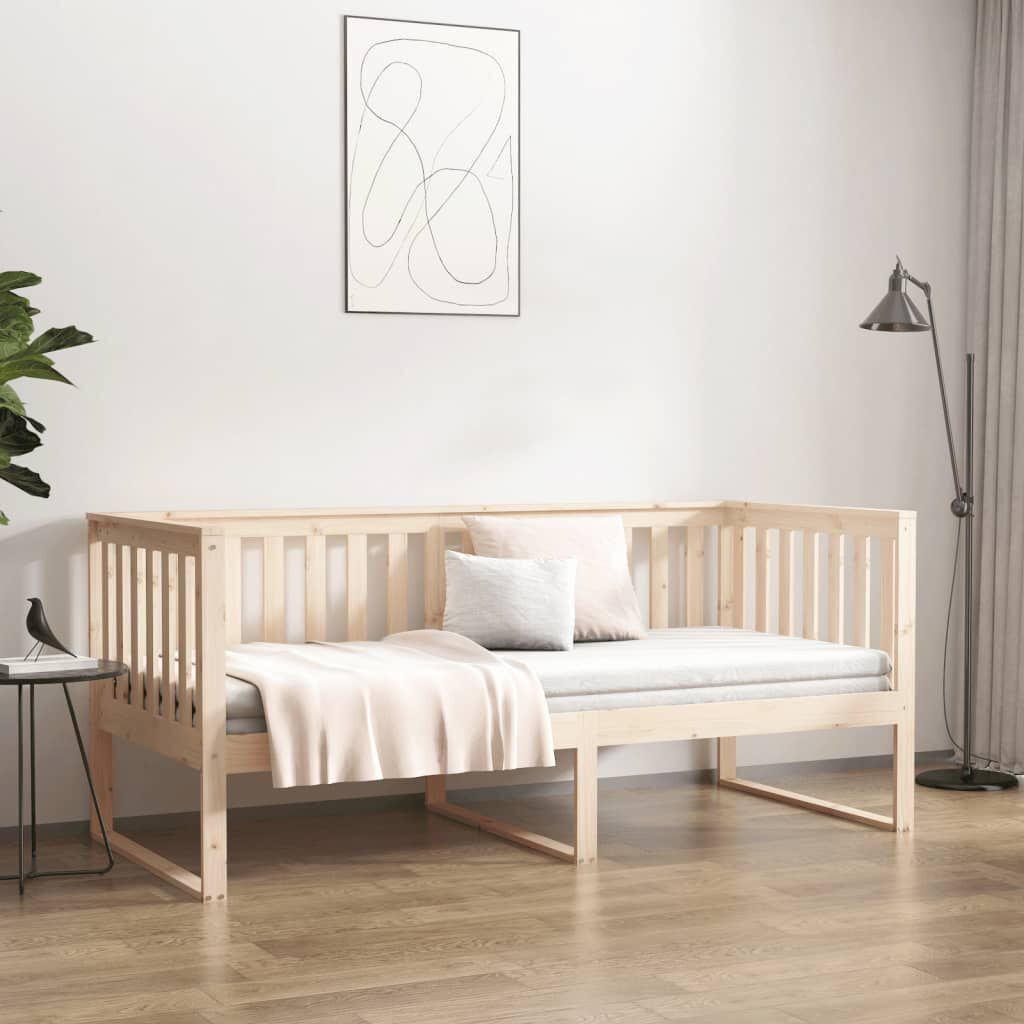 vidaXL Κρεβάτι ημέρας χωρίς στρώμα 100x200 cm Στερεό ξύλο πεύκο