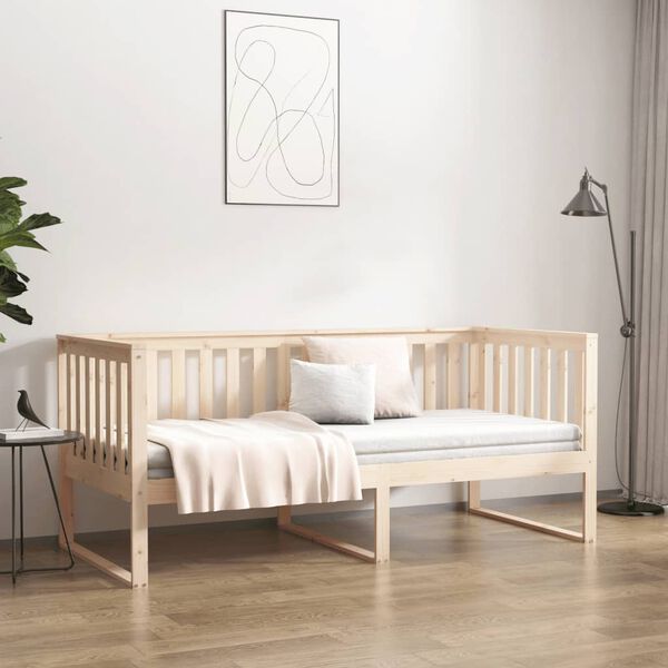 vidaXL Κρεβάτι ημέρας χωρίς στρώμα 100x200 cm Στερεό ξύλο πεύκο
