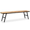 vidaXL Πάγκος 160 x 35 x 45 εκ. από Ανακυκλωμένο Ξύλο Teak και Ατσάλι