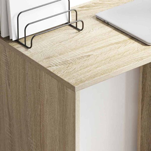 vidaXL Γραφείο Sonoma Δρυς 78.5 x 37 x 154.5 εκ Επεξεργασμένο ξύλο