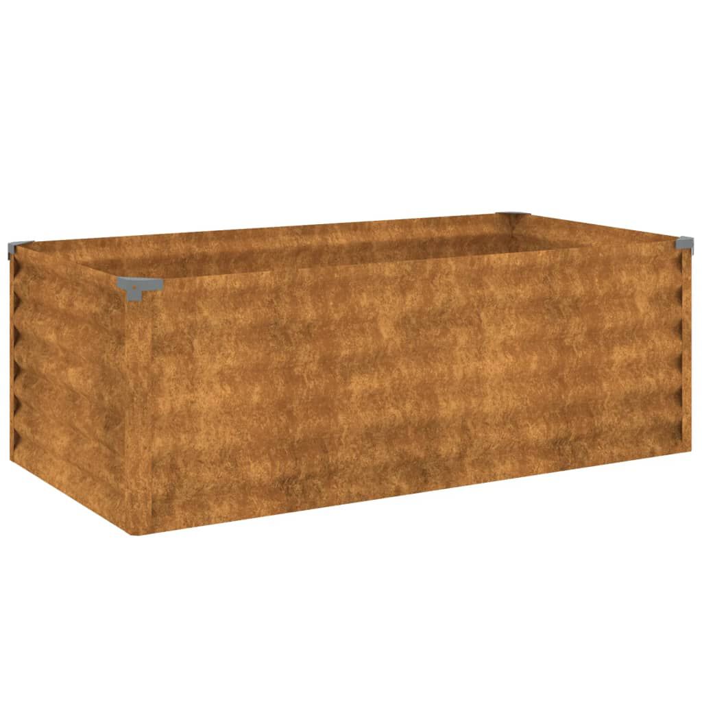 vidaXL Ζαρντινιέρα 100 x 50 x 36 εκ. από Ατσάλι Σκληρυθέν στον Αέρα