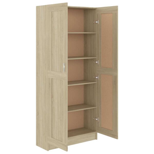 vidaXL Βιβλιοθήκη Χρώμα Sonoma Δρυς 82,5x30,5x185,5 εκ. Επεξ. Ξύλο
