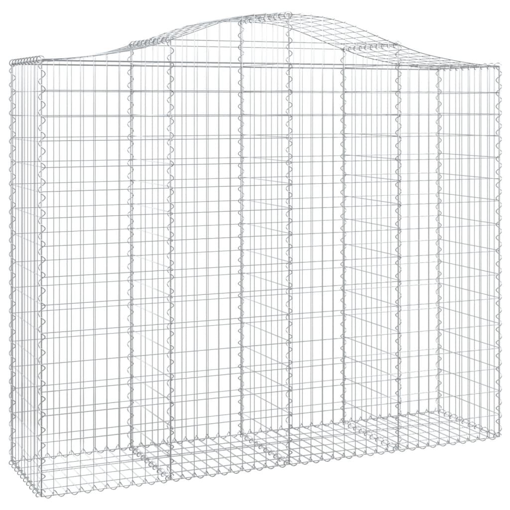 vidaXL Συρματοκιβώτια Τοξωτά 13 τεμ. 200x50x160/180 εκ. Γαλβαν. Ατσάλι