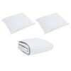 Set Παπλώματος Χειμώνα 3 pcs Λευκό 200 x 220 cm Μικροΐνες, Βαμβάκι