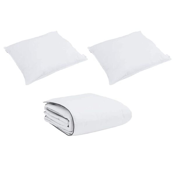 Set Παπλώματος Χειμώνα 3 pcs Λευκό 200 x 220 cm Μικροΐνες, Βαμβάκι