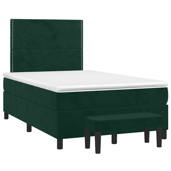 vidaXL &Kappa;&rho;&epsilon;&beta;ά&tau;&iota; Boxspring &mu;&epsilon; &Sigma;&tau;&rho;ώ&mu;&alpha; &Sigma;&kappa;&omicron;ύ&rho;&omicron; &Pi;&rho;ά&sigma;&iota;&nu;&omicron; 120x190&epsilon;&kappa;. &Beta;&epsilon;&lambda;&omicron;ύ&delta;&iota;&nu;&omicron;