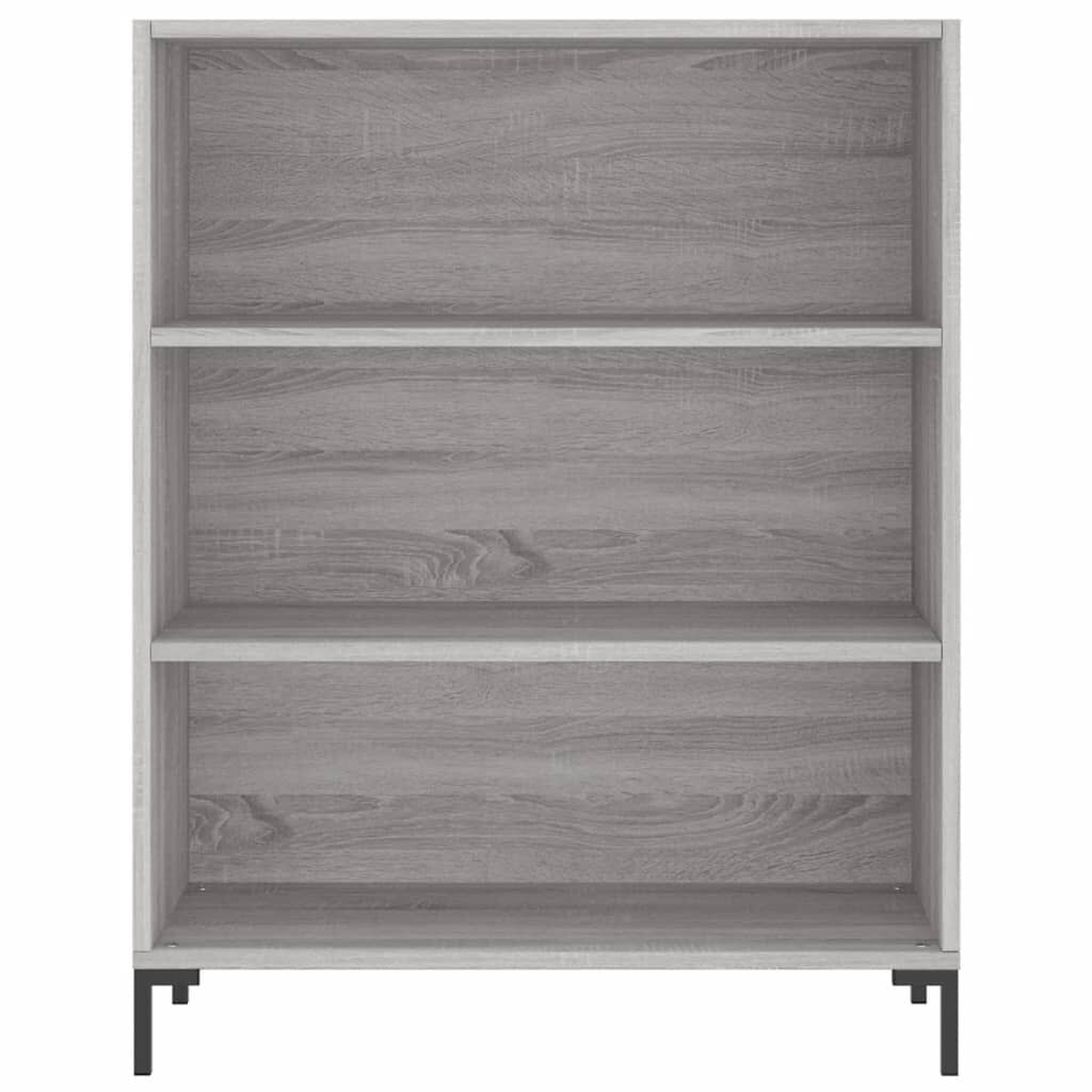 vidaXL Βιβλιοθήκη Γκρι Sonoma 69,5 x 32,5 x 90 εκ. από Επεξεργ. Ξύλο