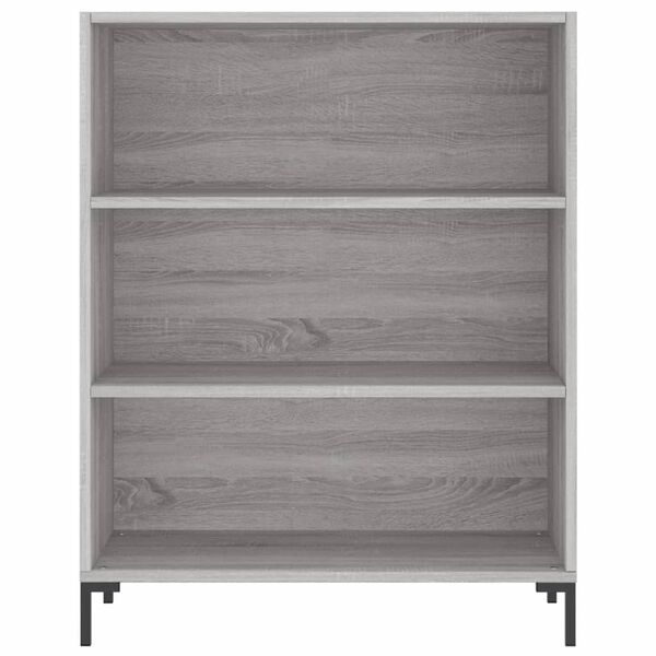 vidaXL Βιβλιοθήκη Γκρι Sonoma 69,5 x 32,5 x 90 εκ. από Επεξεργ. Ξύλο