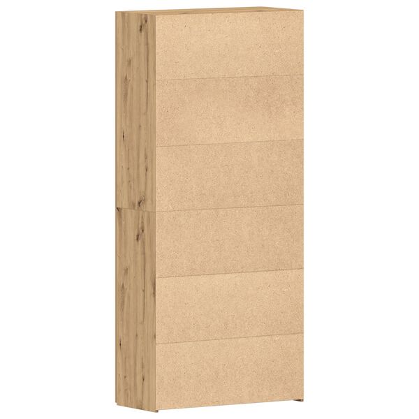 vidaXL Ντουλάπι Παπουτσιών Artisan Oak 80x35,5x180 εκ Επεξεργασμένο Ξύλο