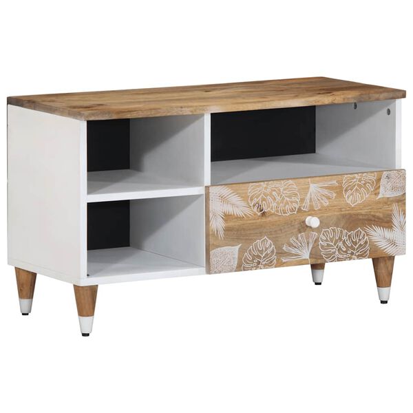 ντουλάπι τηλεόρασης vidaXL 80x33,5x46 cm μασίφ ξύλο Mango