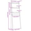 vidaXL Ραφιέρα για Τουαλέτα 63,5 x 32 x 179 εκ. από Μασίφ Ξύλο Πεύκου