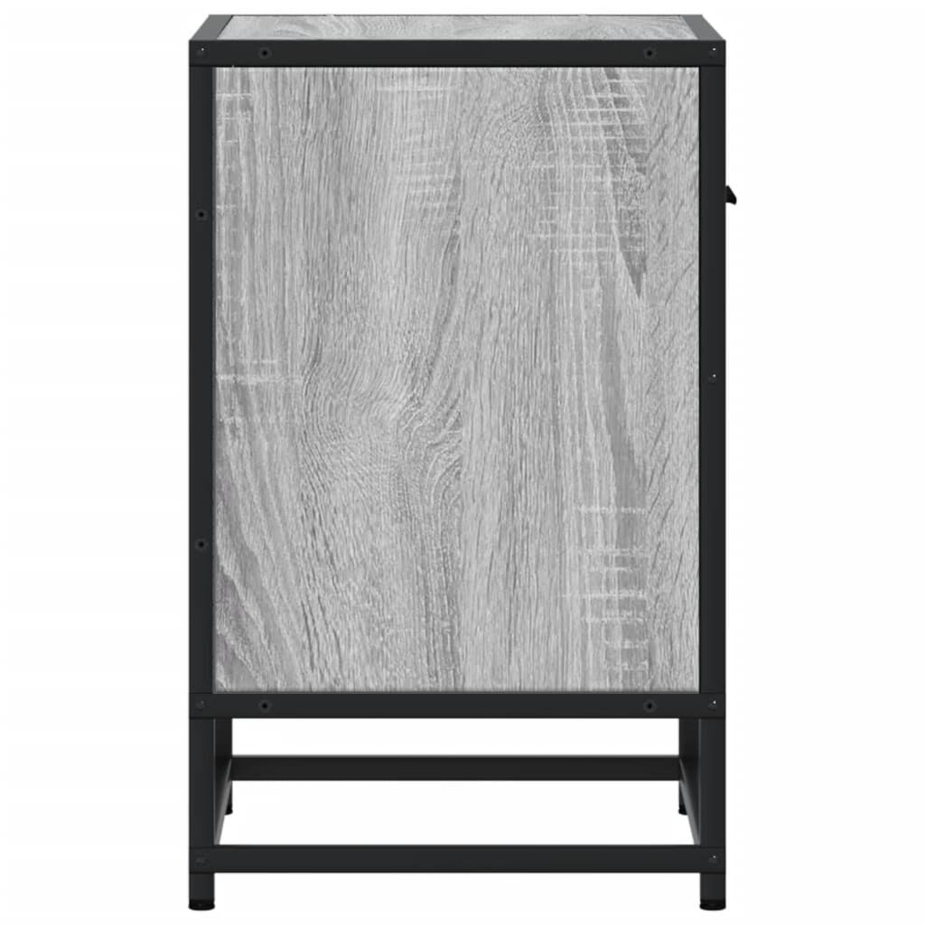 vidaXL Κομοδίνα 2 τεμ. Γκρι Sonoma 40x31x50 εκ. από Επεξεργασμένο Ξύλο