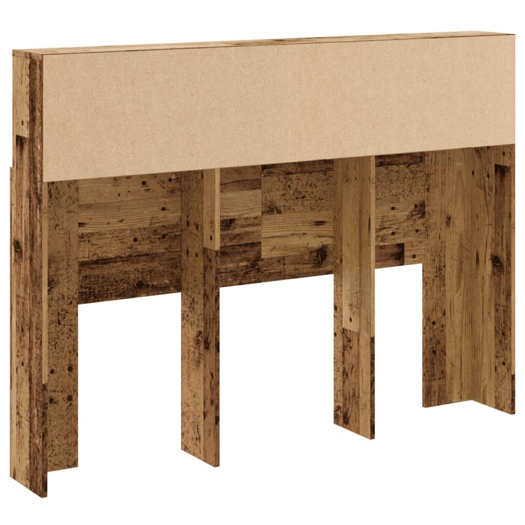 vidaXL Ντουλάπι κεφαλάρι Παλιό ξύλο 140x19x103,5 cm
