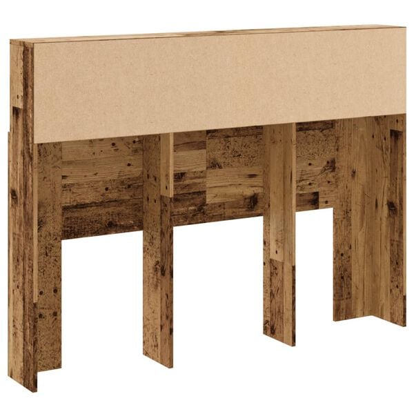 vidaXL Ντουλάπι κεφαλάρι Παλιό ξύλο 140x19x103,5 cm