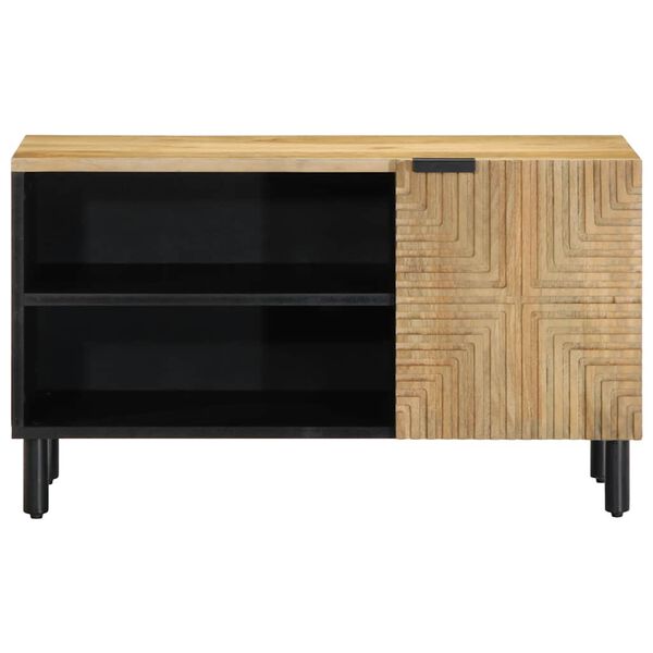 vidaXL Ντουλάπι τηλεόρασης καφέ 80x31,5x46 cm από μασίφ ξύλο Mango