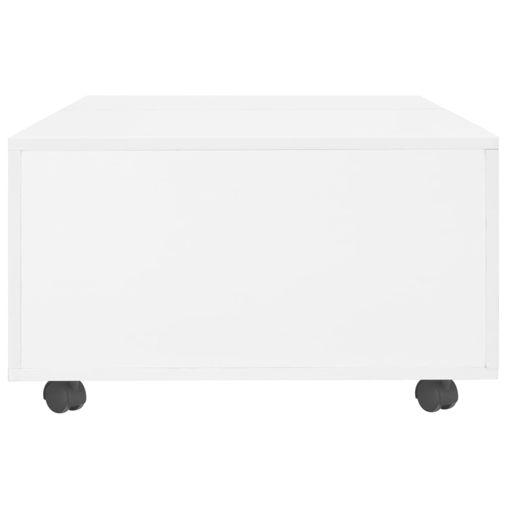 vidaXL Τραπεζάκι Σαλονιού Γυαλιστερό Λευκό 120 x 60 x 35 εκ.