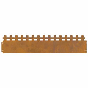 vidaXL Περιγράμματα γκαζόν 10 pcs Σκ rusty 103 x 0,05 x 22 εκ