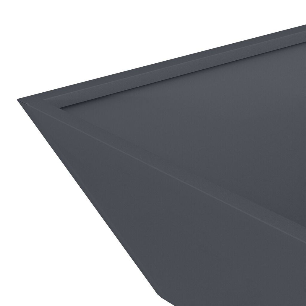 vidaXL Μεταλλική Γλάστρα Ανθρακί Μέταλλο 50 x 50 x 15 εκ.