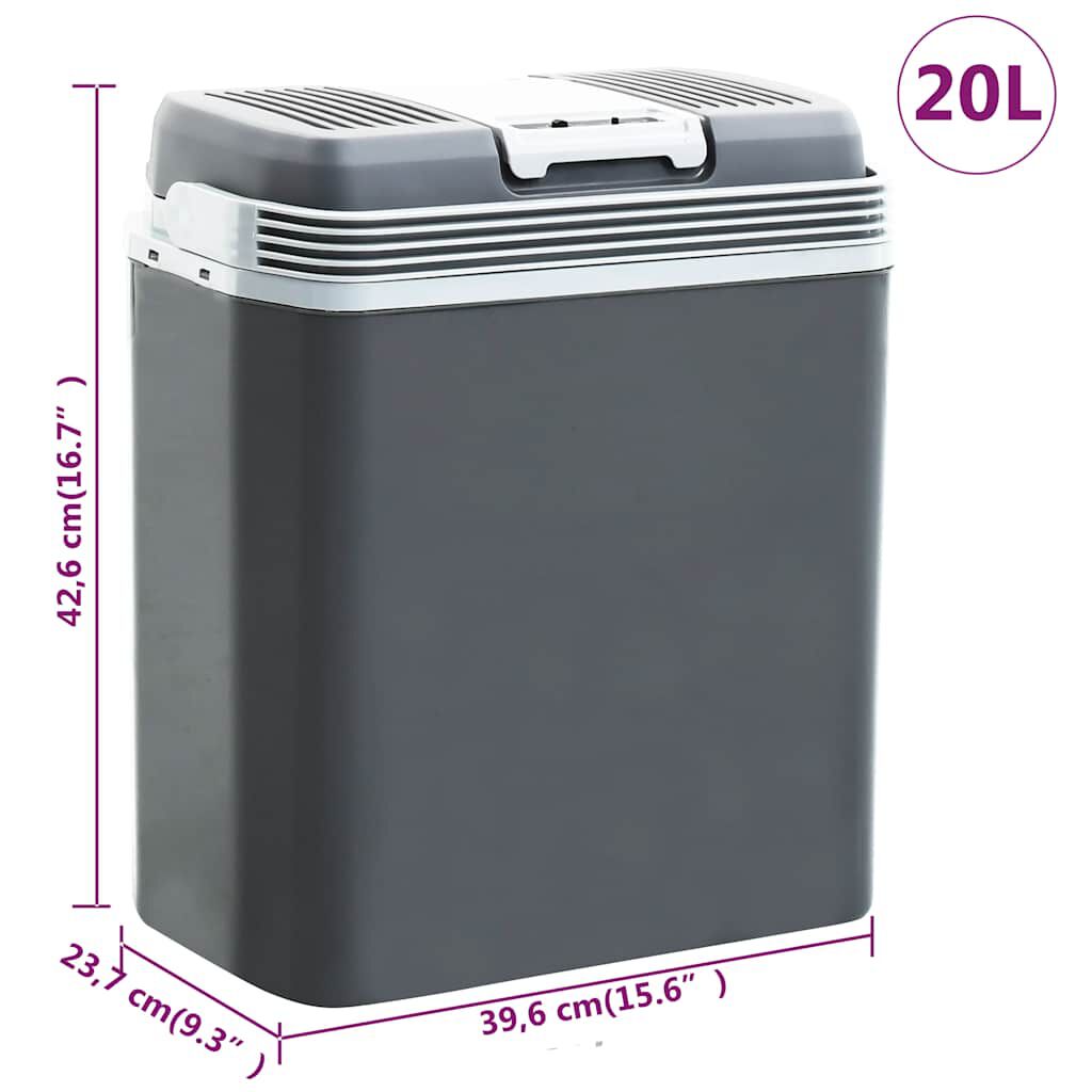 vidaXL Ψυγείο Φορητό Θερμοηλεκτρικό 20 Λίτρα 12 V 230 V