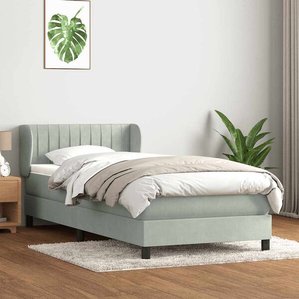 vidaXL &Kappa;&rho;&epsilon;&beta;ά&tau;&iota; Boxspring &mu;&epsilon; &Sigma;&tau;&rho;ώ&mu;&alpha; &Alpha;&nu;&omicron;&iota;&chi;&tau;ό &Gamma;&kappa;&rho;&iota; 100x210 &epsilon;&kappa;. &Beta;&epsilon;&lambda;&omicron;ύ&delta;&iota;&nu;&omicron;