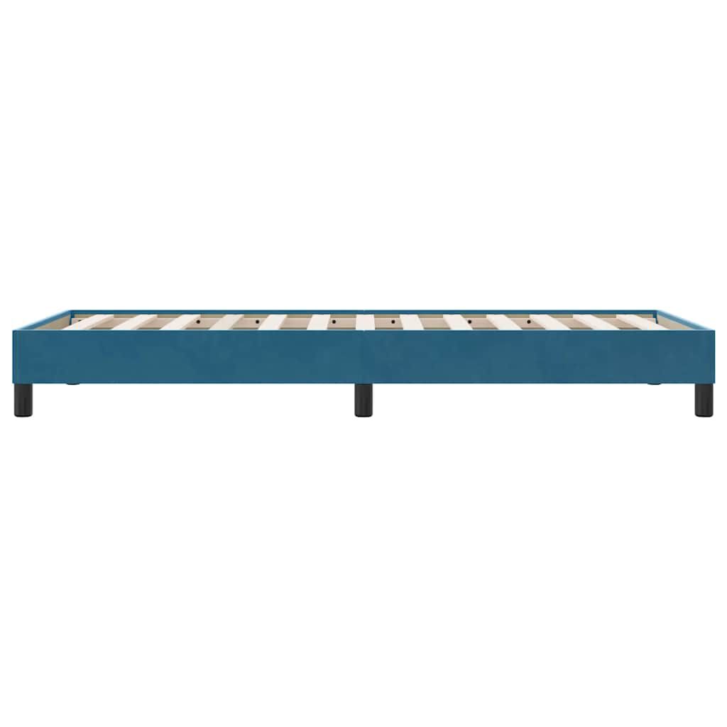vidaXL Box Spring Κρεβάτι χωρίς στρώμα Σκούρο μπλε Βελούδινο