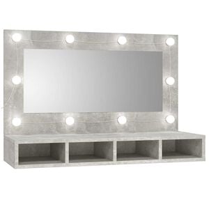 vidaXL Έ&pi;&iota;&pi;&lambda;&omicron; &Kappa;&alpha;&theta;&rho;έ&pi;&tau;&eta; &mu;&epsilon; LED &Gamma;&kappa;&rho;&iota; &Sigma;&kappa;&upsilon;&rho;&omicron;&delta;έ&mu;&alpha;&tau;&omicron;&sigmaf; 90x31,5x62 &epsilon;&kappa;.