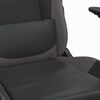vidaXL Καρέκλα Gaming Μασάζ Υποπόδιο Μαύρο/Γκρι από Συνθετικό Δέρμα