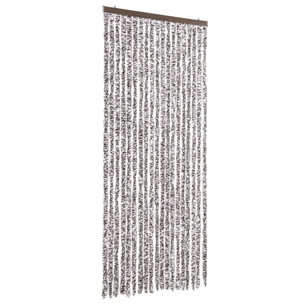 vidaXL Σήτα - Κουρτίνα Πόρτας Καφέ / Μπεζ 56 x 200 εκ. από Σενίλ