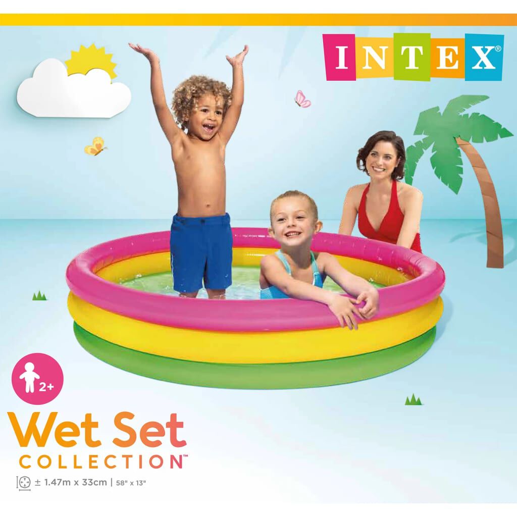 Intex Sunset Φουσκωτή Πισίνα με 3 Δακτύλιοι 147 x 33 εκ.