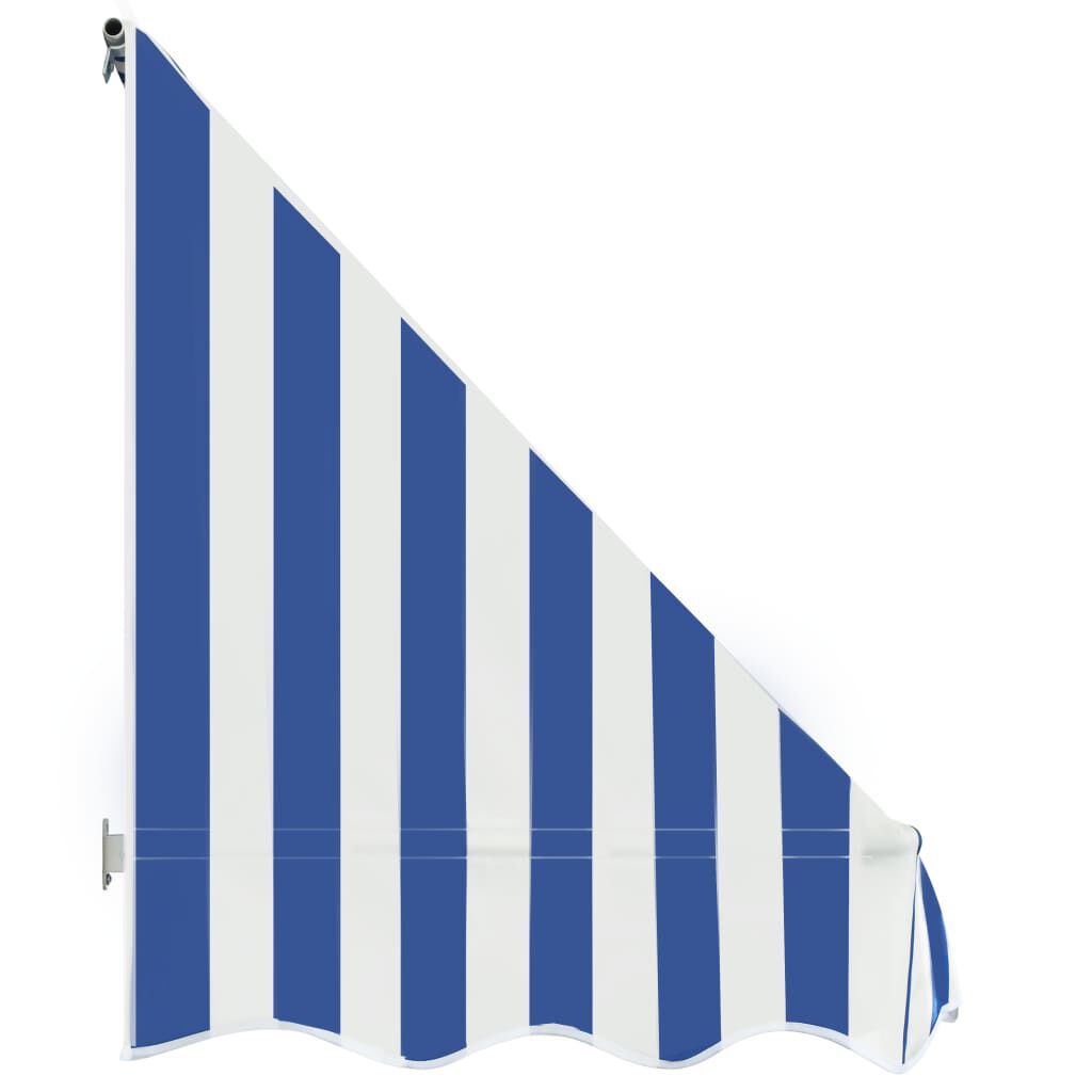 vidaXL Τέντα Bistro Μπλε / Λευκό 350 x 120 εκ.