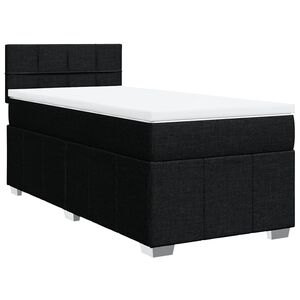 vidaXL &Kappa;&rho;&epsilon;&beta;ά&tau;&iota; Boxspring &mu;&epsilon; &Sigma;&tau;&rho;ώ&mu;&alpha; &Mu;&alpha;ύ&rho;&omicron; 80 x 200 &epsilon;&kappa;. &Upsilon;&phi;&alpha;&sigma;&mu;ά&tau;&iota;&nu;&omicron;