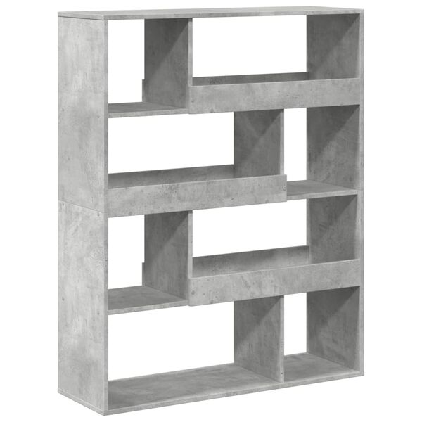 vidaXL Βιβλιοθήκη/Διαχωριστικό Χώρου Γκρι 100x33x125,5 εκ. Επεξ. Ξύλο