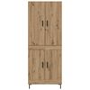 vidaXL Highboard Artisan Oak 69,5 x 34 x 180 εκ. Επεξεργασμένο ξύλο