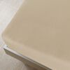 vidaXL Σεντόνι με Λάστιχο Taupe 140x200 εκ. Βαμβακερό Ζέρσεϊ
