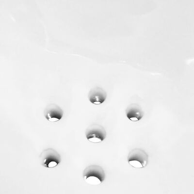 vidaXL Ουρητήριο Επιτοίχιο/Κρεμαστό Λευκό Κεραμικό με Βαλβίδα Έκπλυσης