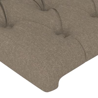 vidaXL Κεφαλάρι με Πτερύγια Taupe 203 x 23 x 78/88 εκ. Υφασμάτινο