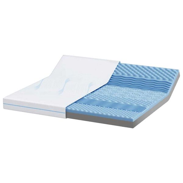 vidaXL Στρώμα Λευκό 200 x 200 cm Pěna