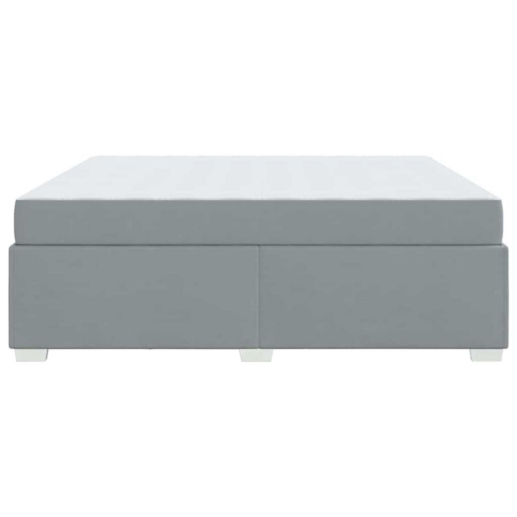 vidaXL Σκελετός Κρεβατιού Άλλο Ανοιχτό γκρι 180 x 200 cm ύφασμα