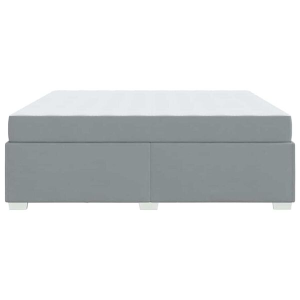 vidaXL Σκελετός Κρεβατιού Άλλο Ανοιχτό γκρι 180 x 200 cm ύφασμα
