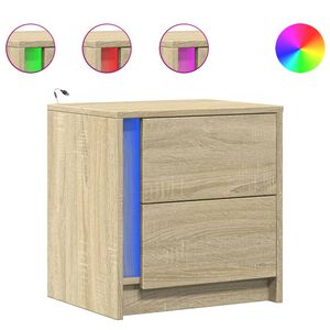 vidaXL &Kappa;&omicron;&mu;&omicron;&delta;ί&nu;&alpha; &mu;&epsilon; &Phi;ώ&tau;&alpha; LED 2 &tau;&epsilon;&mu;. Sonoma &Delta;&rho;&upsilon;&sigmaf; &alpha;&pi;ό &Epsilon;&pi;&epsilon;&xi;&epsilon;&rho;&gamma;&alpha;&sigma;&mu;έ&nu;&omicron; &Xi;ύ&lambda;&omicron;