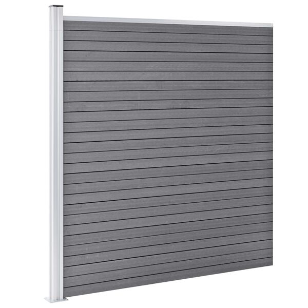 vidaXL Πάνελ Περίφραξης Γκρι 1045 x 186 εκ. από WPC