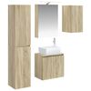vidaXL &Sigma;&epsilon;&tau; &Nu;&tau;&omicron;&upsilon;&lambda;&alpha;&pi;&iota;ώ&nu; &Mu;&pi;ά&nu;&iota;&omicron;&upsilon; 5 pcs Sonoma &Delta;&rho;&upsilon;&sigmaf; 50 x 14,5 x 70 &epsilon;&kappa;