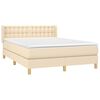 vidaXL &Kappa;&rho;&epsilon;&beta;ά&tau;&iota; Boxspring &mu;&epsilon; &Sigma;&tau;&rho;ώ&mu;&alpha; &Kappa;&rho;&epsilon;&mu; 140x200 &epsilon;&kappa;. &Upsilon;&phi;&alpha;&sigma;&mu;ά&tau;&iota;&nu;&omicron;