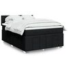 vidaXL &Kappa;&rho;&epsilon;&beta;ά&tau;&iota; Boxspring &mu;&epsilon; &Sigma;&tau;&rho;ώ&mu;&alpha; &Mu;&alpha;ύ&rho;&omicron; 140x190 &epsilon;&kappa;. &Upsilon;&phi;&alpha;&sigma;&mu;ά&tau;&iota;&nu;&omicron;