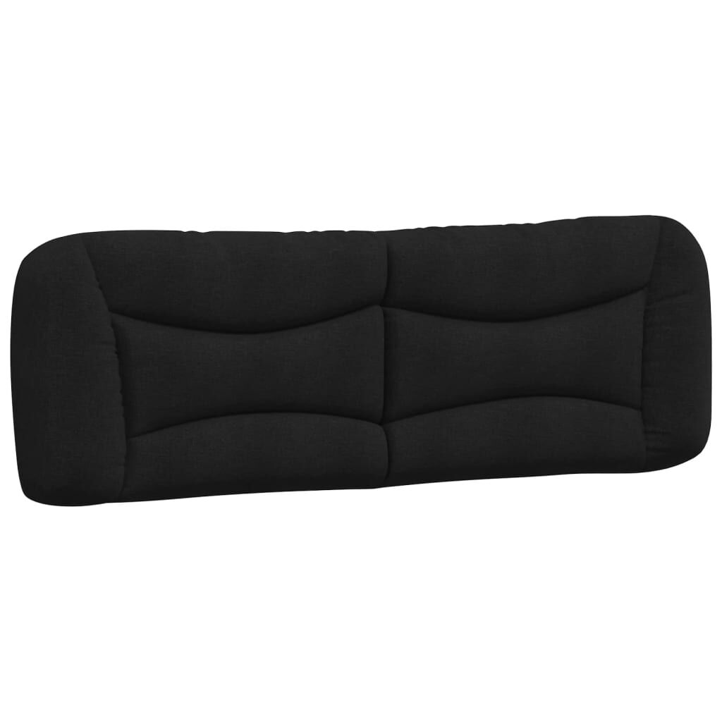vidaXL Κρεβάτι Μαύρο 160x200 εκ. Υφασμάτινο
