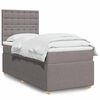 vidaXL &Kappa;&rho;&epsilon;&beta;ά&tau;&iota; Boxspring &mu;&epsilon; &Sigma;&tau;&rho;ώ&mu;&alpha; Taupe 100 x 200 &epsilon;&kappa;. &Upsilon;&phi;&alpha;&sigma;&mu;ά&tau;&iota;&nu;&omicron;
