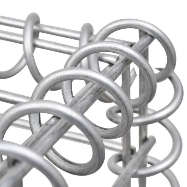 vidaXL Συρματοκιβώτια Στύλοι/Γλάστρες 2 τεμ 50 x 50 x 120 εκ. Ατσάλινα