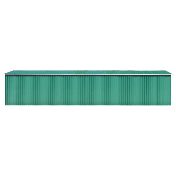 vidaXL Αποθήκη Κήπου Πράσινη 257 x 990 x 181 εκ. Γαλβανισμένο Ατσάλι