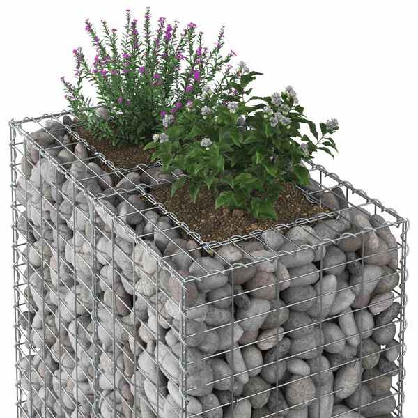 vidaXL &Alpha;&nu;&alpha;&sigma;&eta;&kappa;&omega;&mu;έ&nu;&omicron; &kappa;&rho;&epsilon;&beta;ά&tau;&iota; gabion &Alpha;&sigma;&eta;&mu;ί 90 x 50 x 150 &epsilon;&kappa;