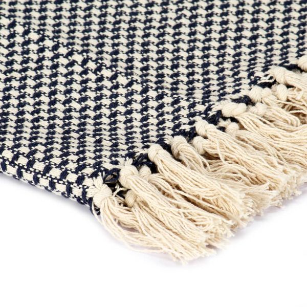 vidaXL Ριχτάρι Μπλε 160 x 210 εκ. Βαμβακερό